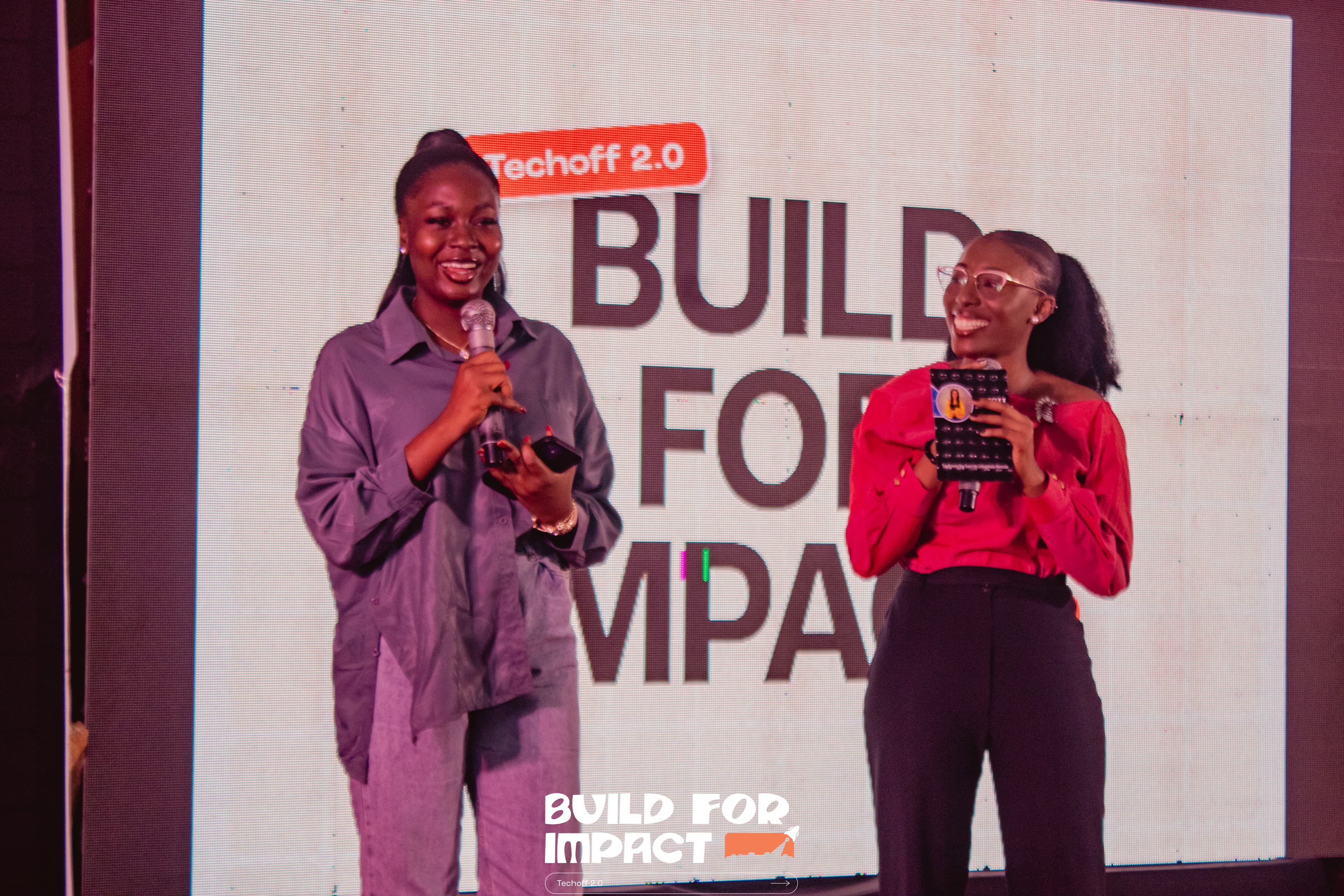 Concert stage with dramatic lighting